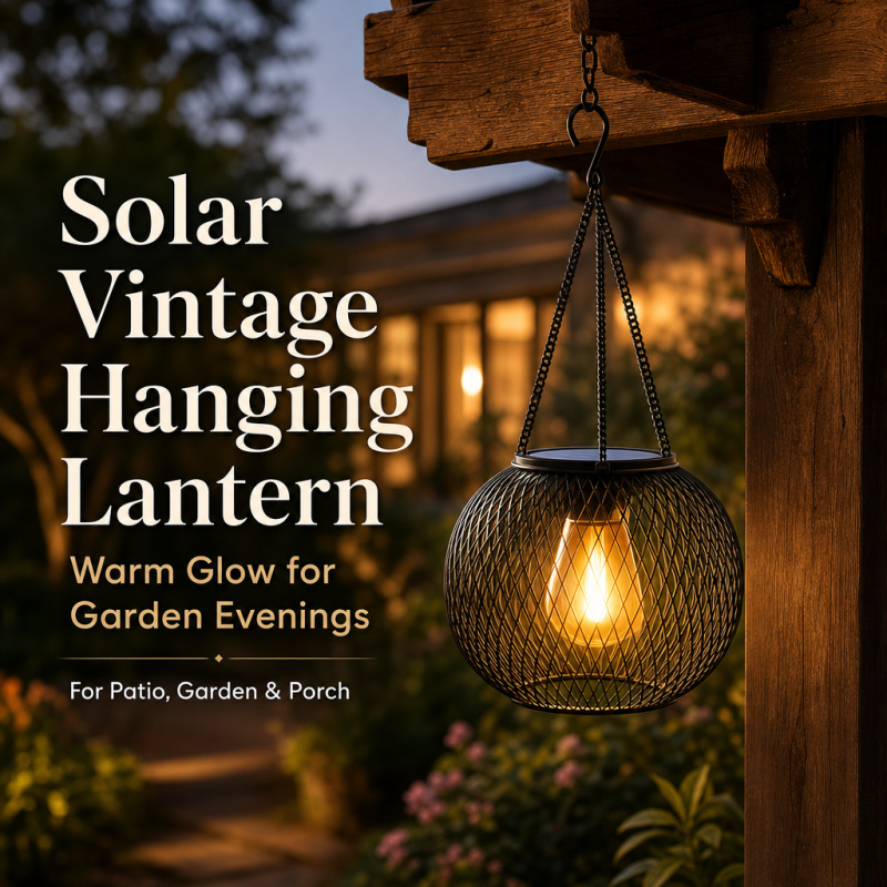 Lighting Design Decor - Solar Powered LED Hanging Floor Lamp
