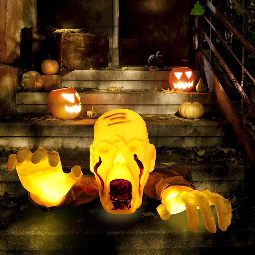 Realistic Zombie Statues Hallo - Lighting Decor For House recension och pris