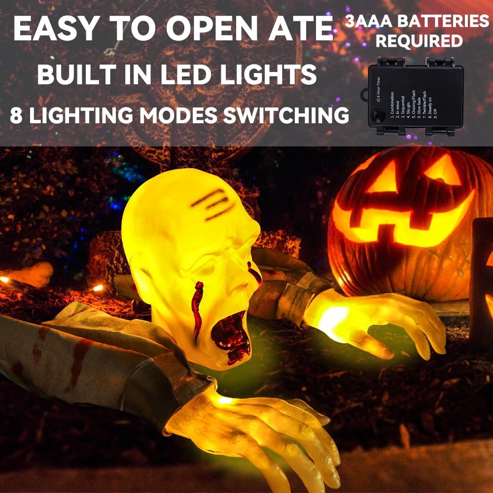 Realistic Zombie Statues Hallo - Lighting Decor For House recension och pris
