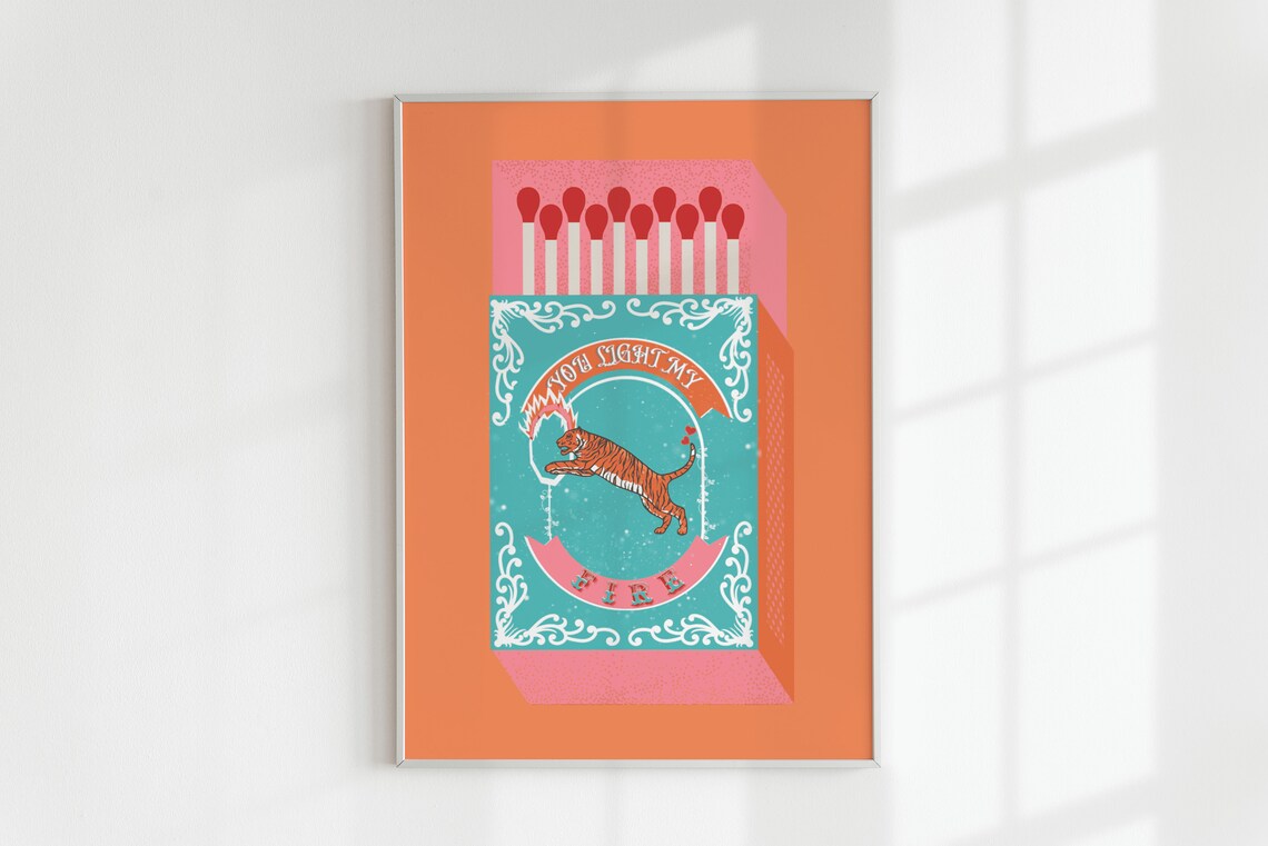 You Light My Fire Orange Match - Orange Lighting Decor recension och pris
