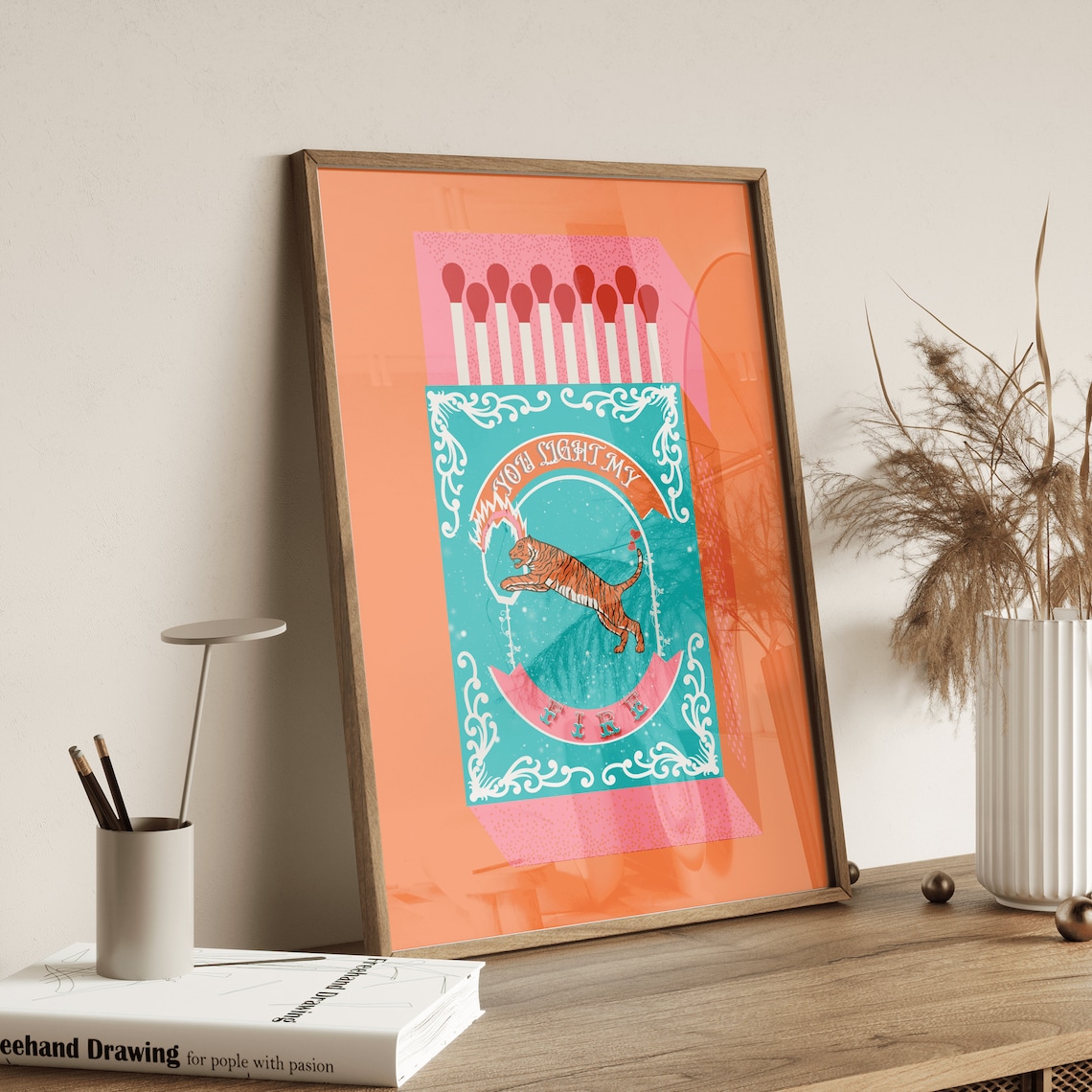 You Light My Fire Orange Match - Orange Lighting Decor recension och pris