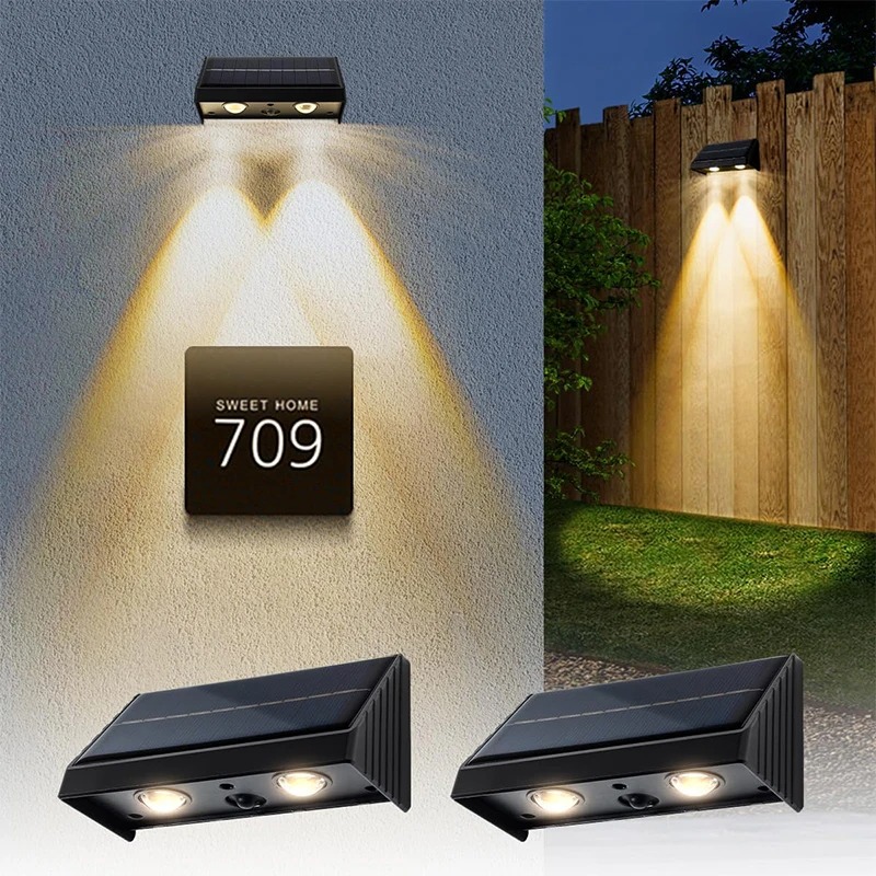 Solar Powered LED Wall Downlig - Decor Lighting Address recension och pris