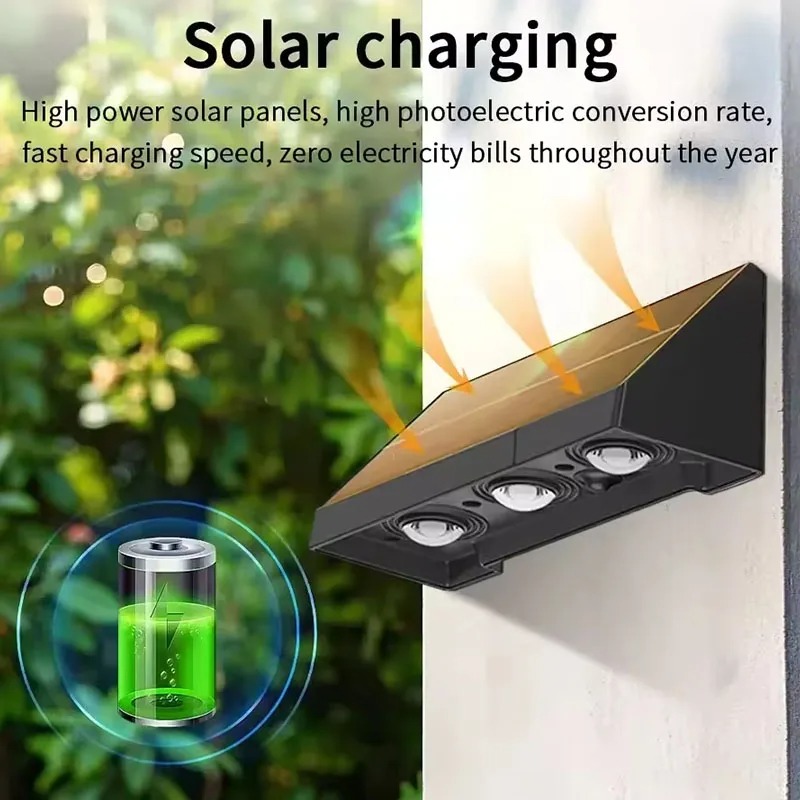 Solar Powered LED Wall Downlig - Decor Lighting Address recension och pris