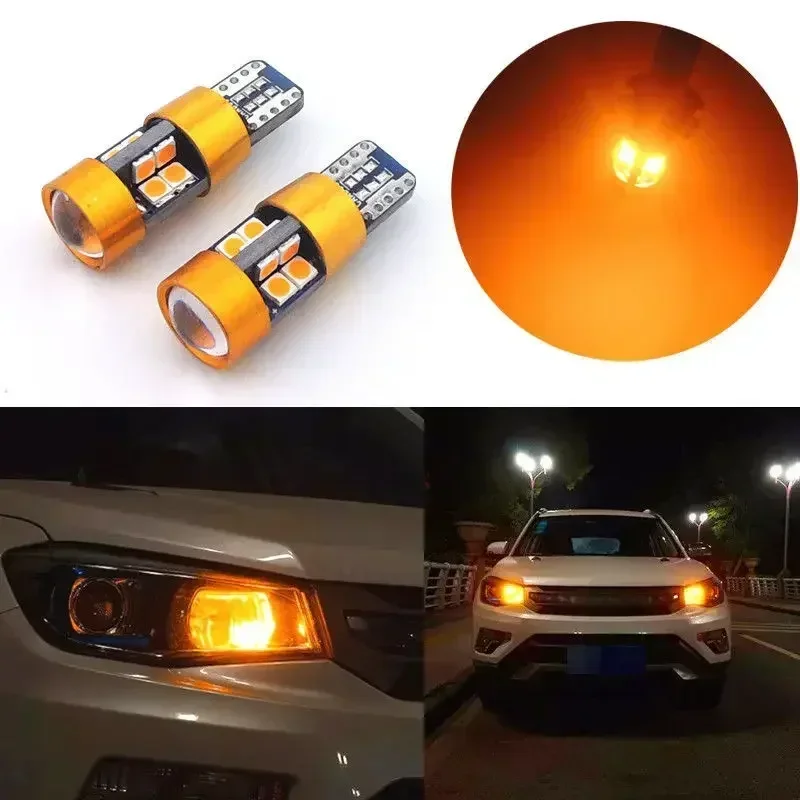 2Pcs Car T10 12V LED Signal Li - Orange Lighting Decor recension och pris