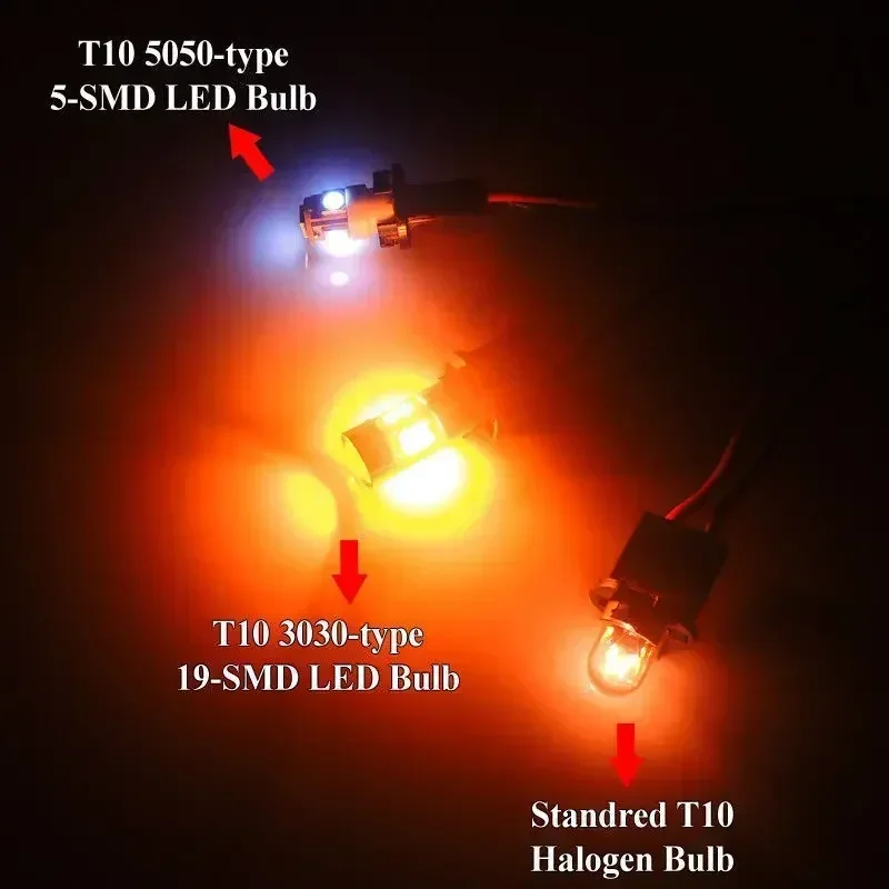 2Pcs Car T10 12V LED Signal Li - Orange Lighting Decor recension och pris