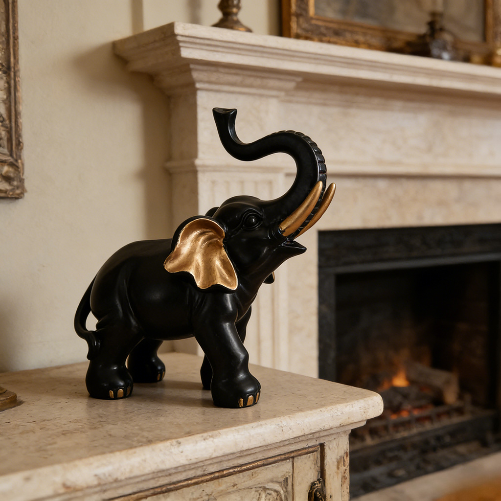 1 piece of black and gold fort - Lighting Home Decor Items recension och pris
