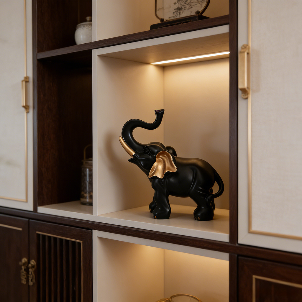 1 piece of black and gold fort - Lighting Home Decor Items recension och pris