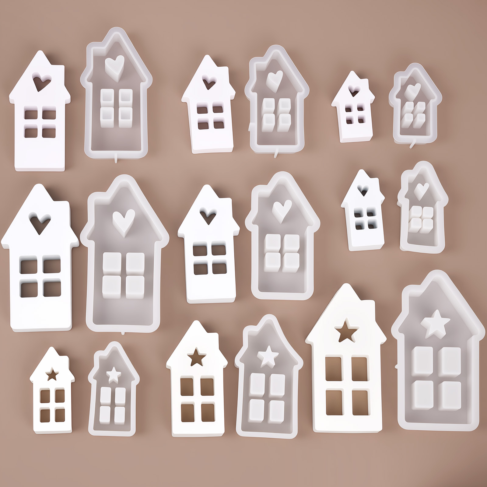 Star Heart House Silicone Mold - Lighting Decor For House recension och pris