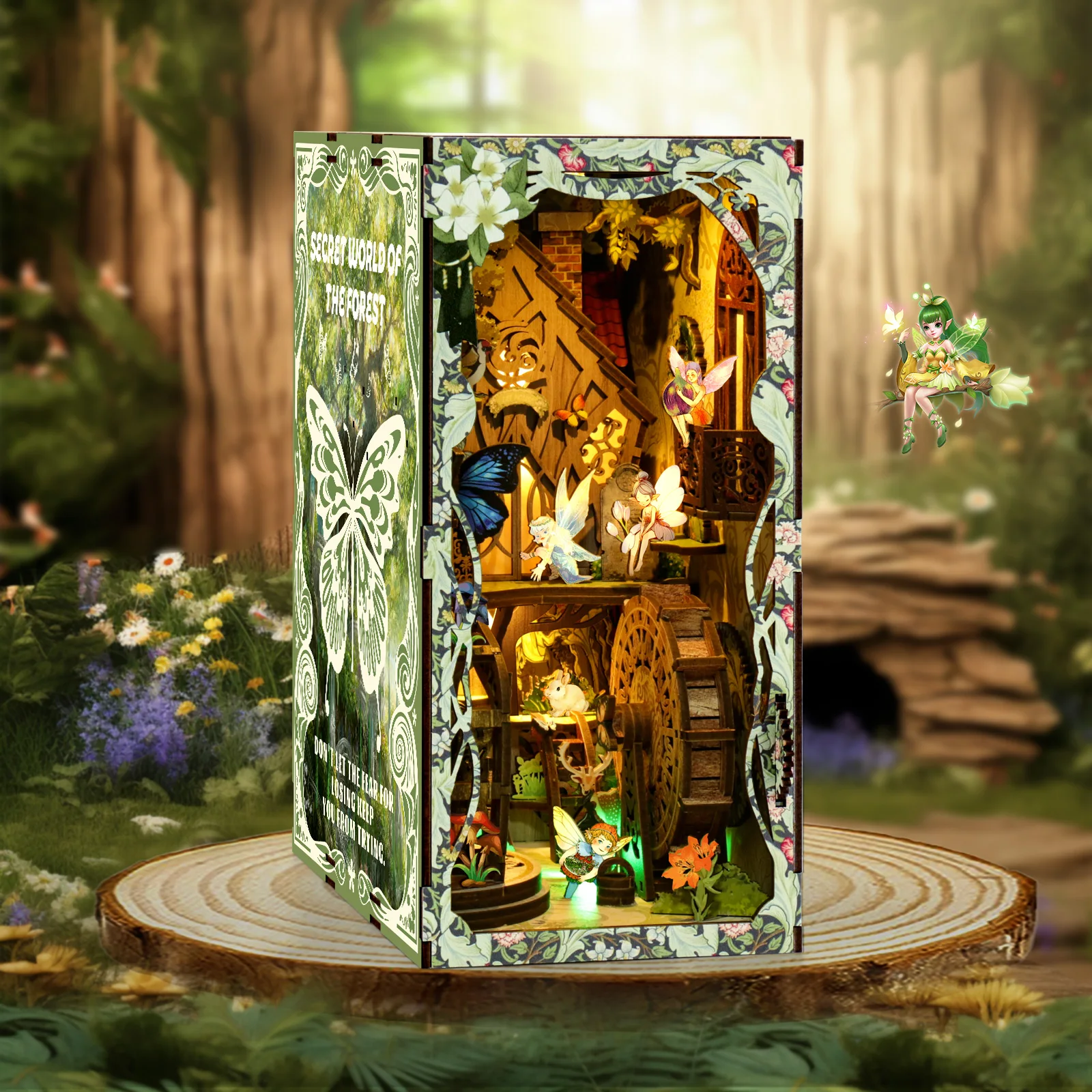 Cool DIY Book Nook Miniature H - Lighting Decor For House recension och pris