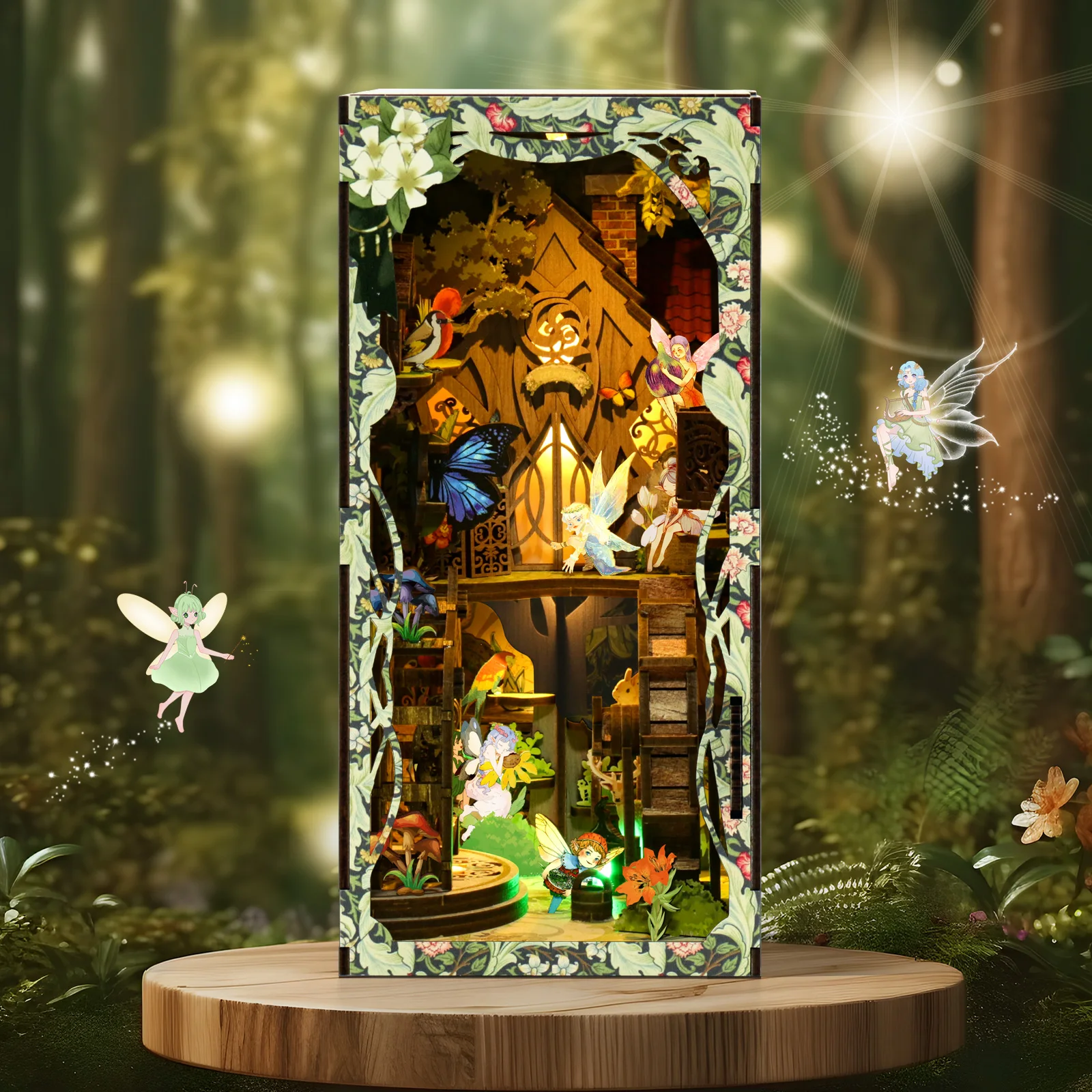Cool DIY Book Nook Miniature H - Lighting Decor For House recension och pris
