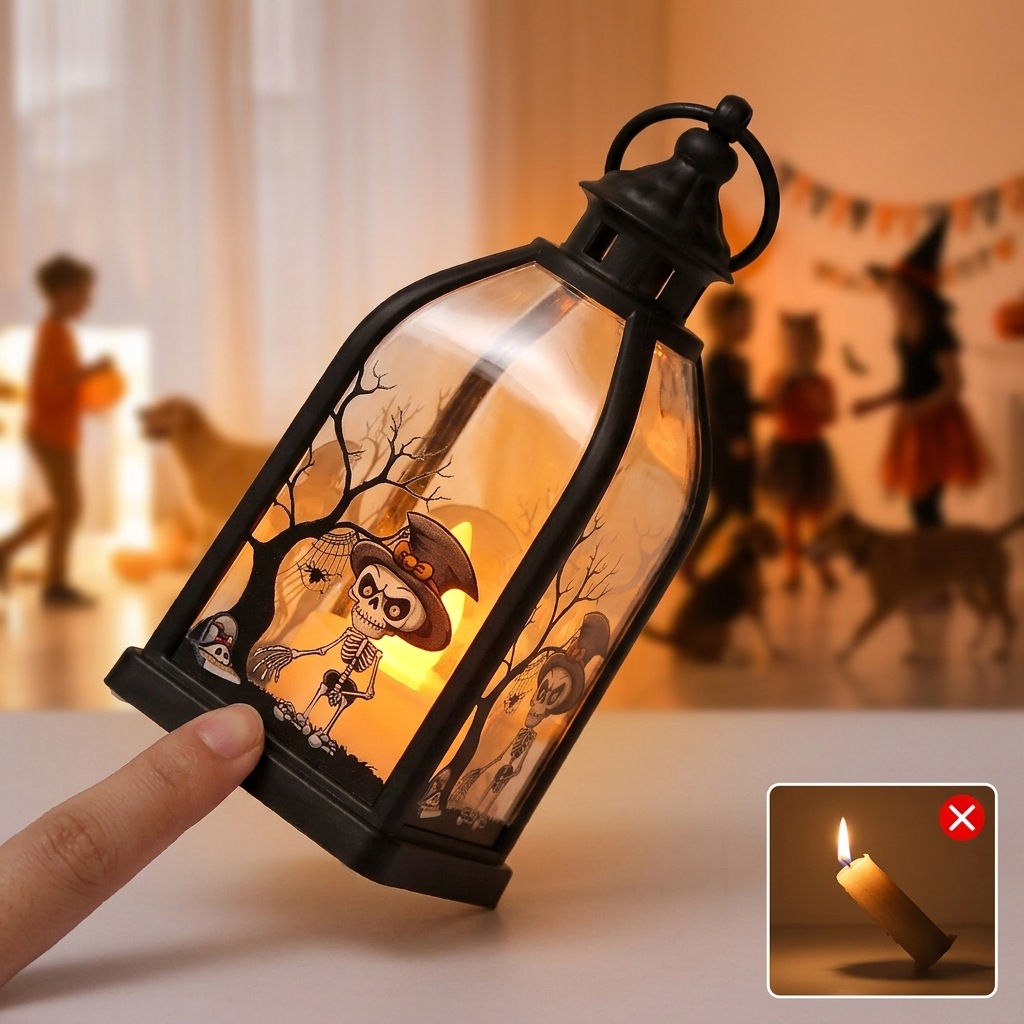 Halloween Ghost Castle Themed  - Lighting Decor For House recension och pris