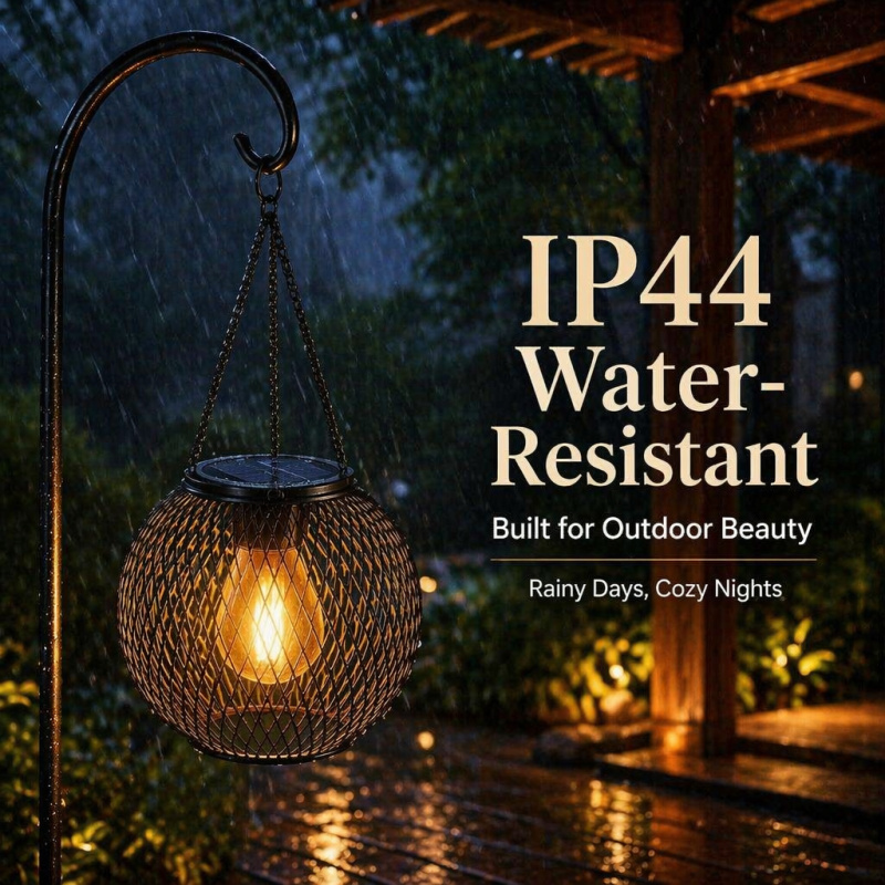 Solar Powered LED Hanging Floo - Lighting Design Decor recension och pris