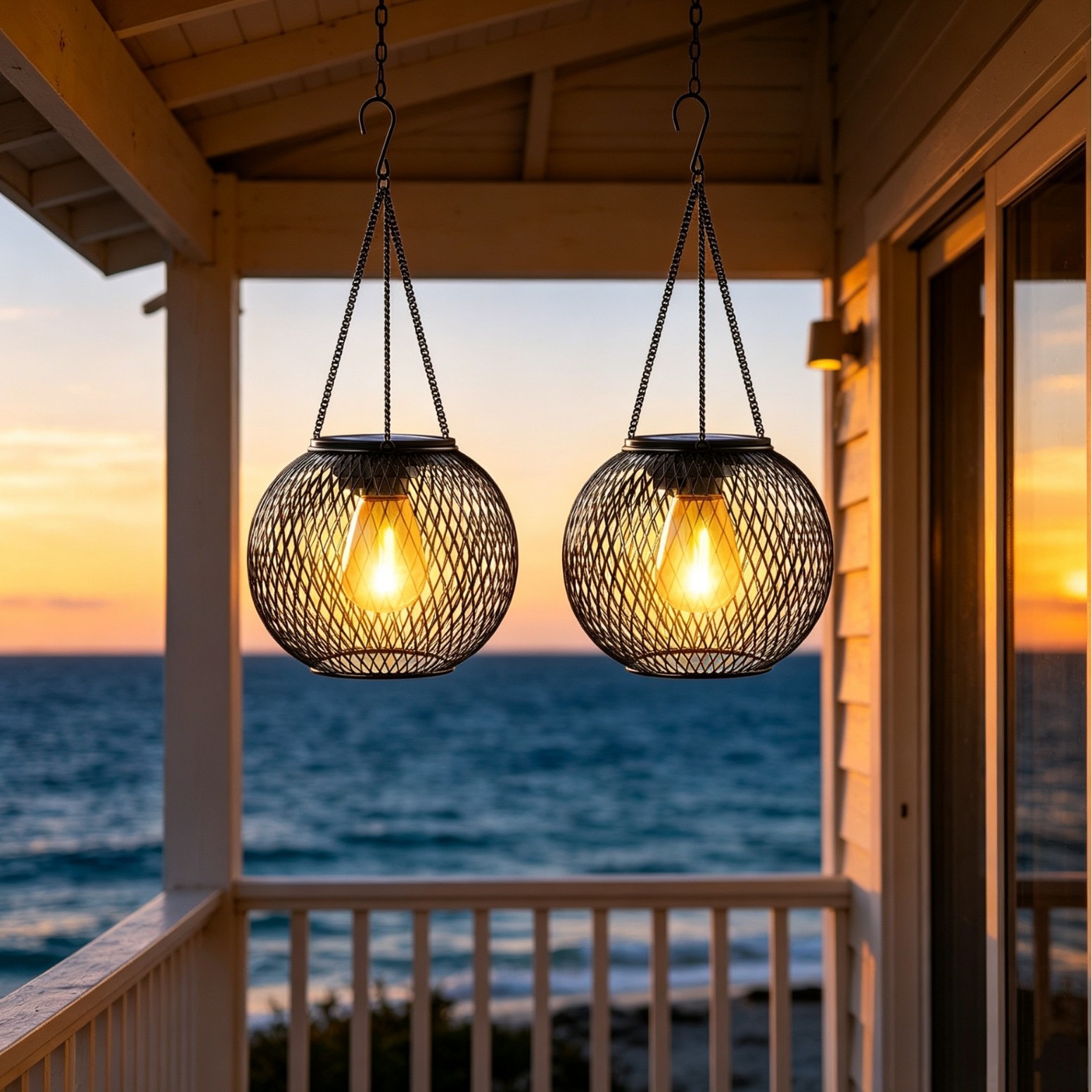 Solar Powered LED Hanging Floo - Lighting Design Decor recension och pris