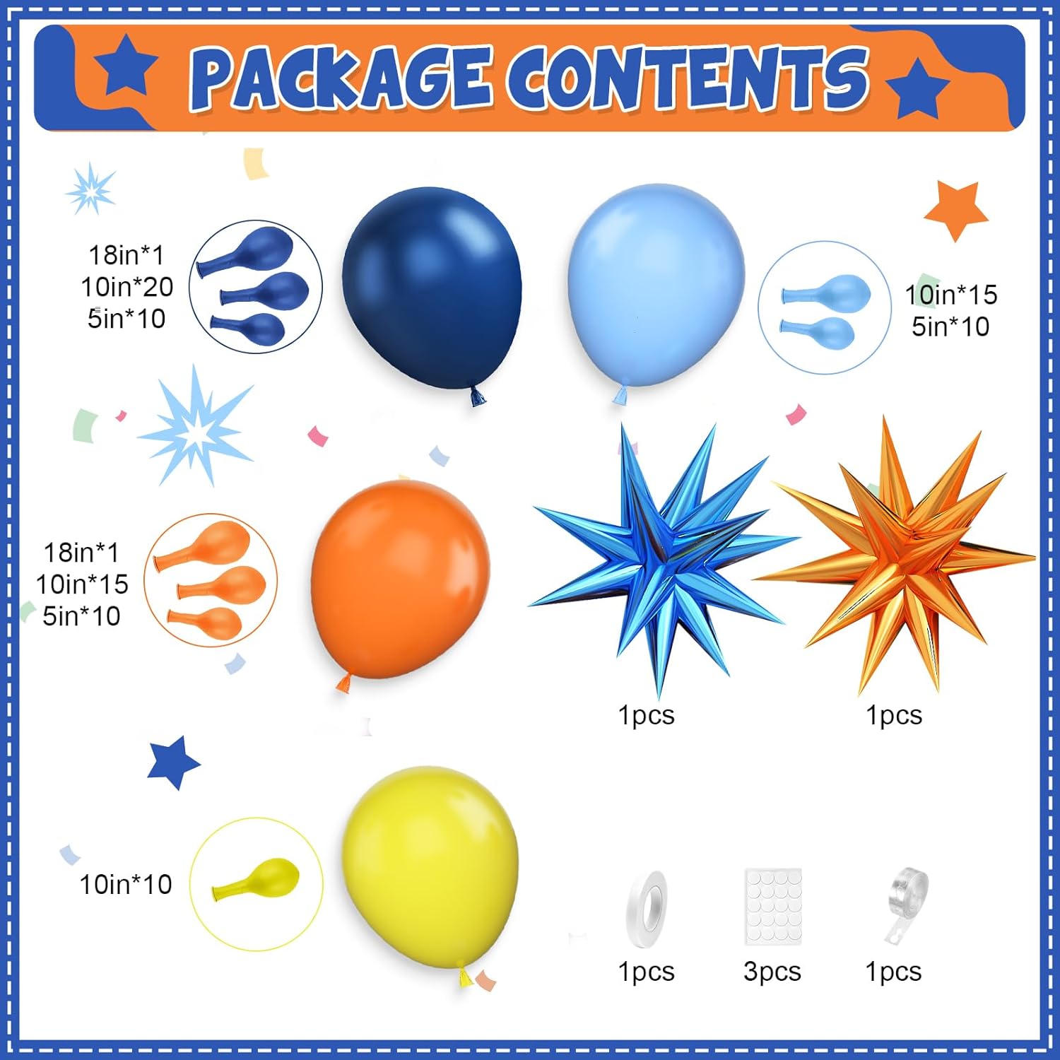 Fantasy Balloon Arch Kit, Oran - Orange Lighting Decor recension och pris
