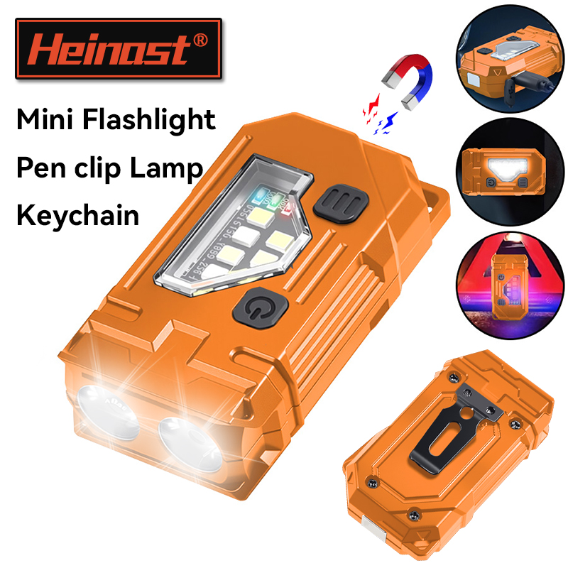 Mini Keychain EDC Flashlight R - Orange Lighting Decor recension och pris