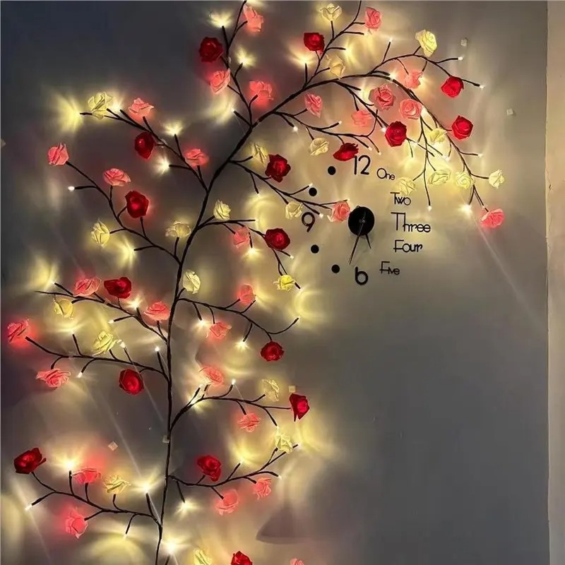 DIY Maple Leaf Rose Pendant US - Lighting Decoration For Home recension och pris