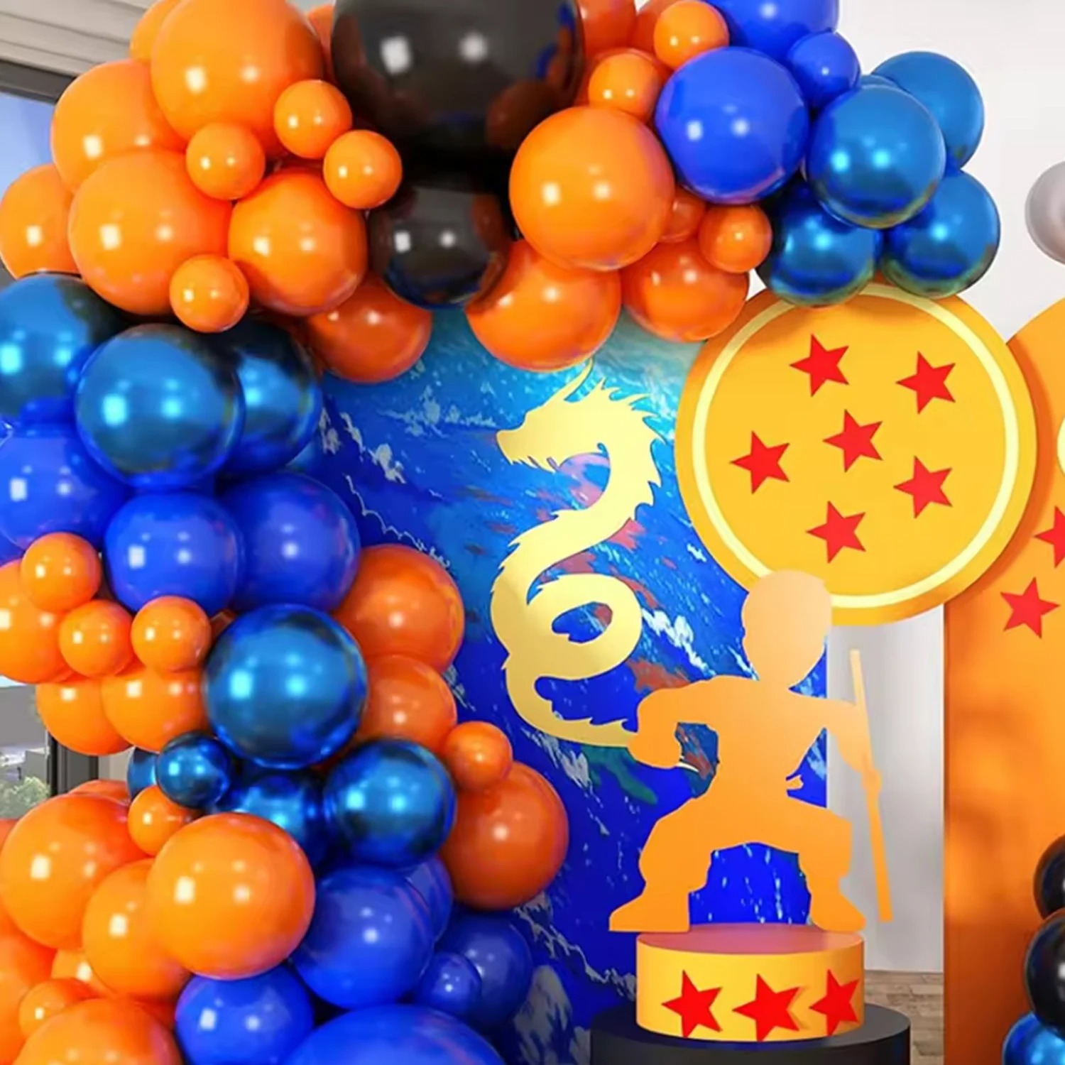 110pcs Orange Blue Latex Ballo - Orange Lighting Decor recension och pris