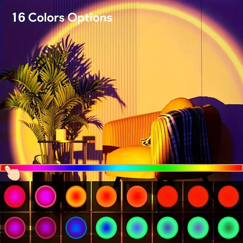 1pc Vibrant Sunset Projection  - Sunset Lamp Projection recension och pris