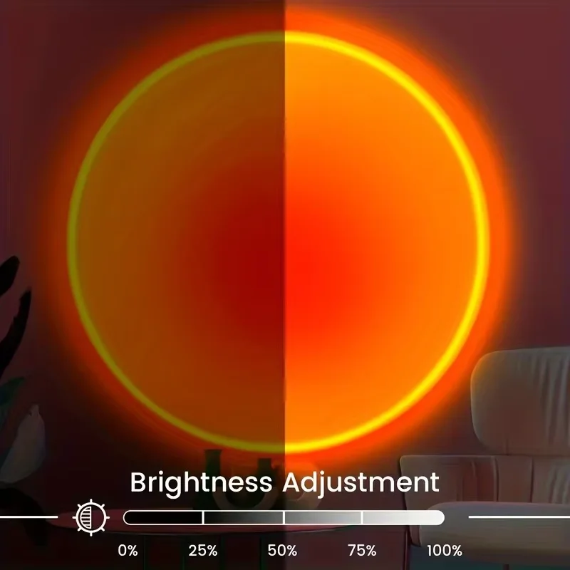 1pc Vibrant Sunset Projection  - Sunset Lamp Projection recension och pris