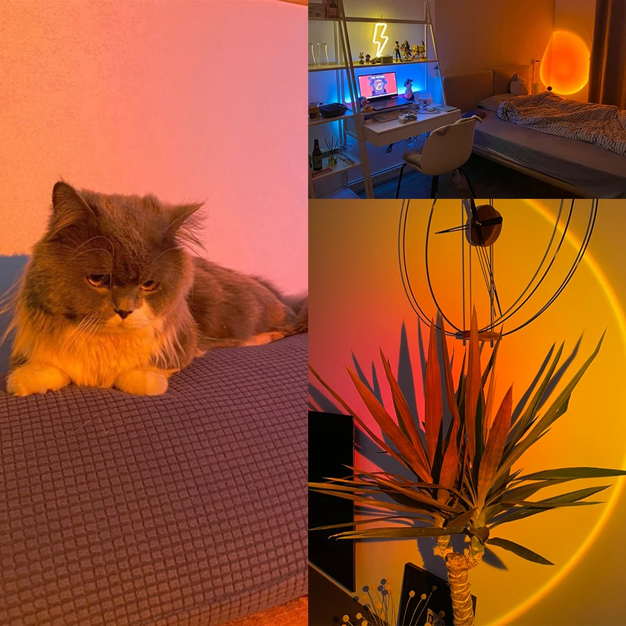 Sunset Lamp Night Light Multi  - Sunset Lamp Projection recension och pris