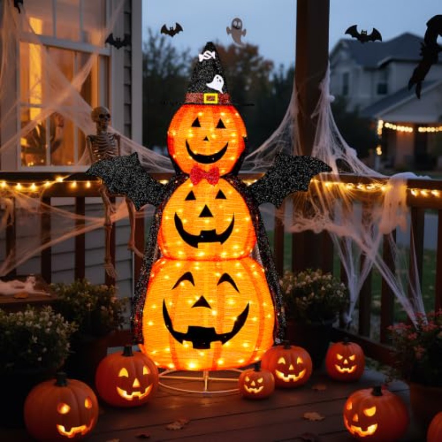 Outdoor Halloween Decorations: - Orange Lighting Decor recension och pris
