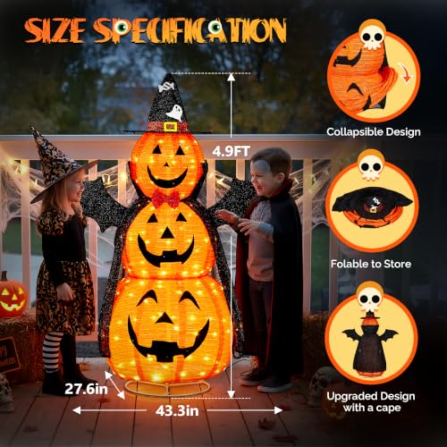 Outdoor Halloween Decorations: - Orange Lighting Decor recension och pris