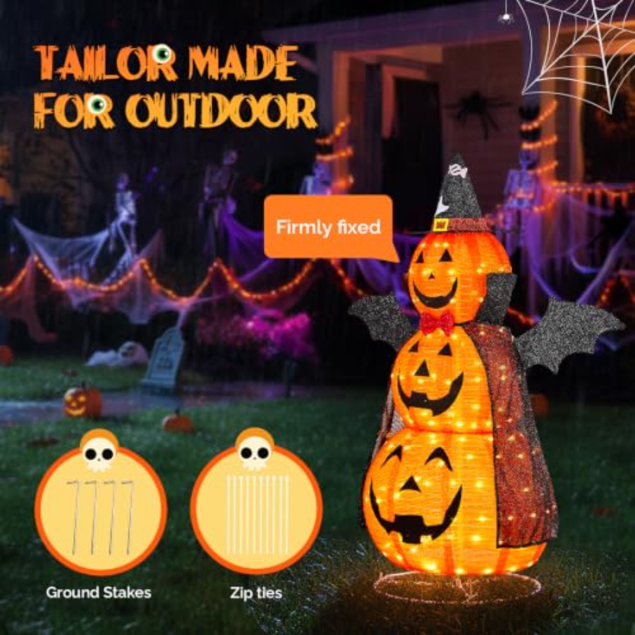 Outdoor Halloween Decorations: - Orange Lighting Decor recension och pris