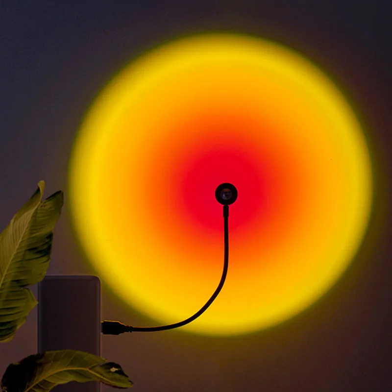 1-4pcs Sunset Lamp LED Rainbow - Sunset Lamp Projection recension och pris