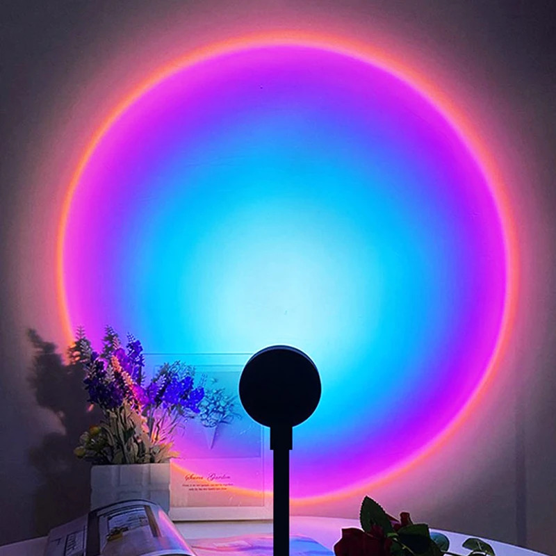 1-4pcs Sunset Lamp LED Rainbow - Sunset Lamp Projection recension och pris