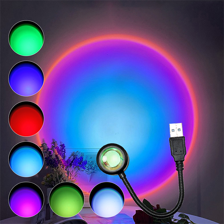USB LED Sunset Lamp Projector  - Sunset Lamp Projection recension och pris