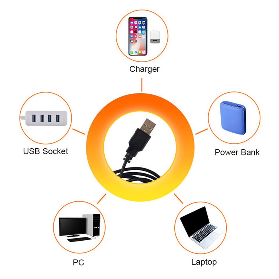 1x USB Sunset Lamp LED Rainbow - Sunset Lamp Projection recension och pris