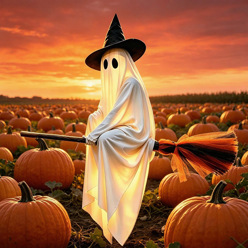 Halloween Flying Brooms And Gh - Lighting Decor For House recension och pris