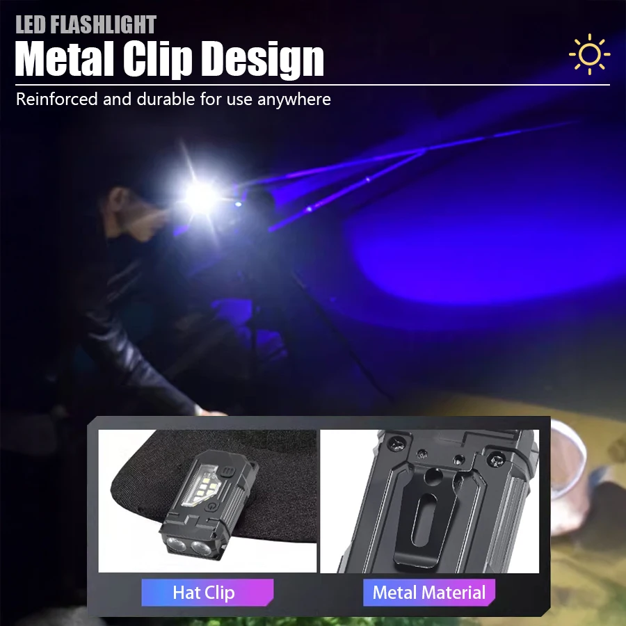 Mini Keychain EDC Flashlight - - Orange Lighting Decor recension och pris