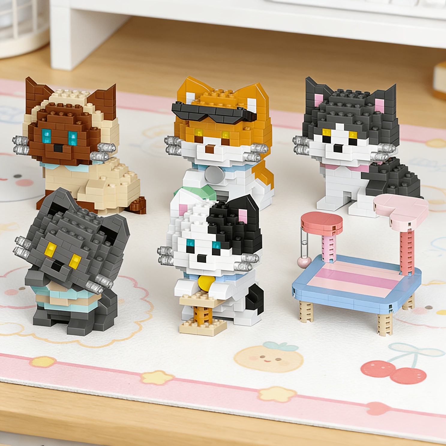 Cat Series Building Blocks Set - Orange Lighting Decor recension och pris