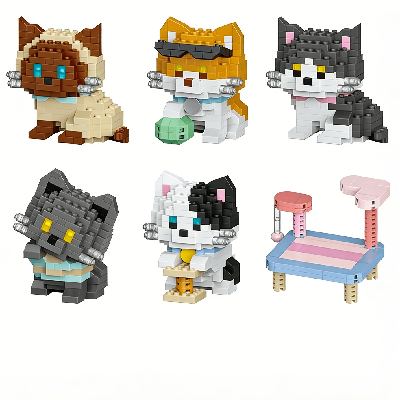 Cat Series Building Blocks Set - Orange Lighting Decor recension och pris