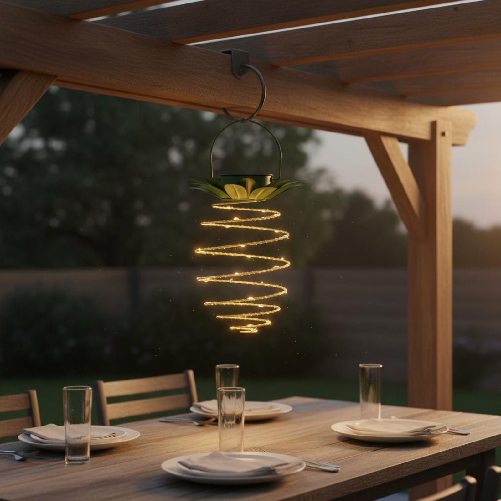 2 Pieces Solar Pineapple Lamp  - Lighting Design Decor recension och pris