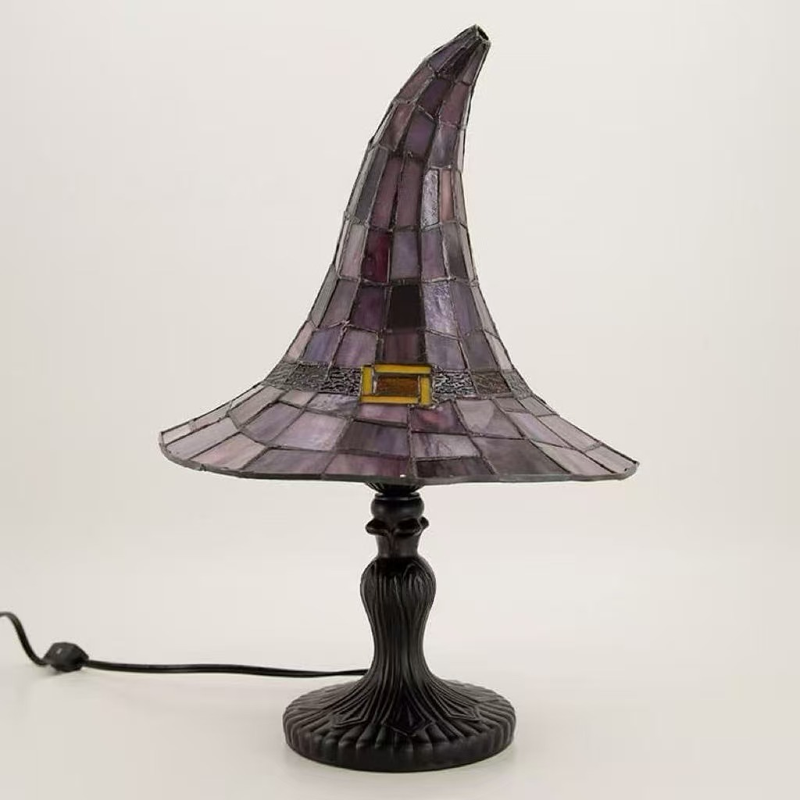 Stained Witch Hat Table Lamp H - Lighting Home Decor Items recension och pris