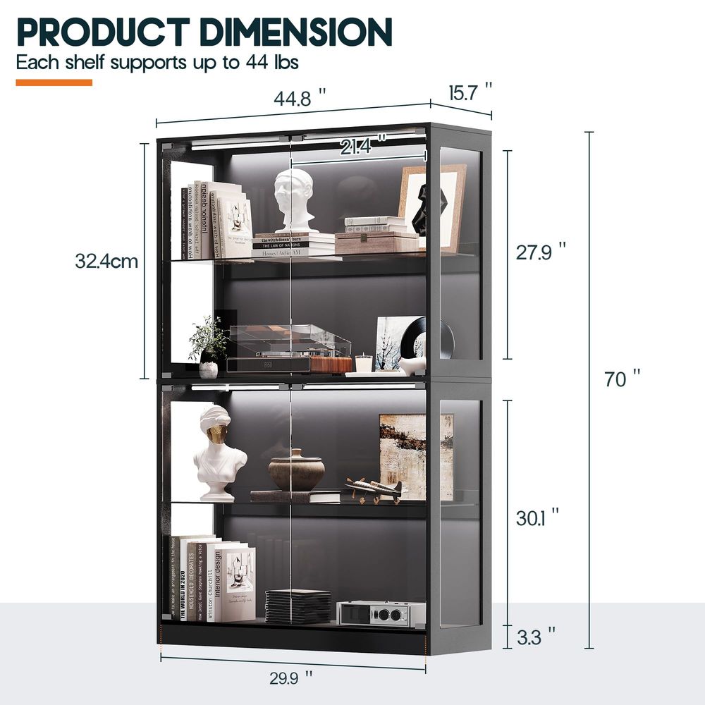 Cabinet with LED Light Strips, - Lighting & Home Decor Studio recension och pris