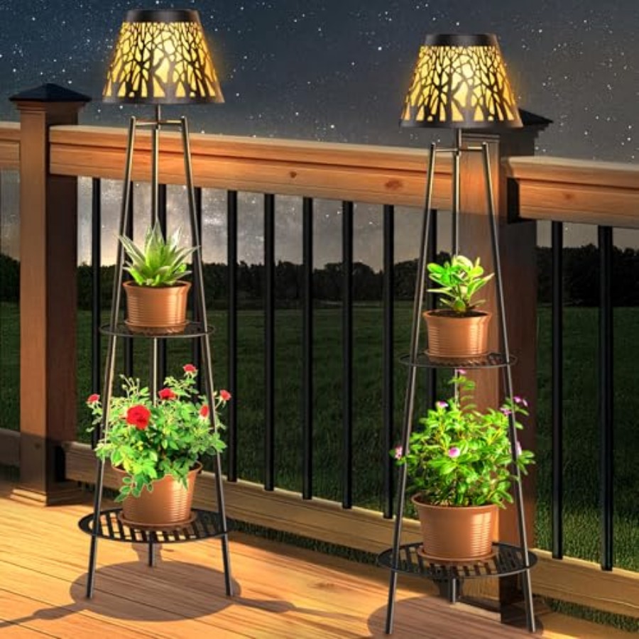 2 Pack Outdoor Solar Floor Lam - Lighting Decor Outdoor recension och pris