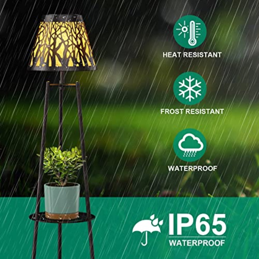 2 Pack Outdoor Solar Floor Lam - Lighting Decor Outdoor recension och pris