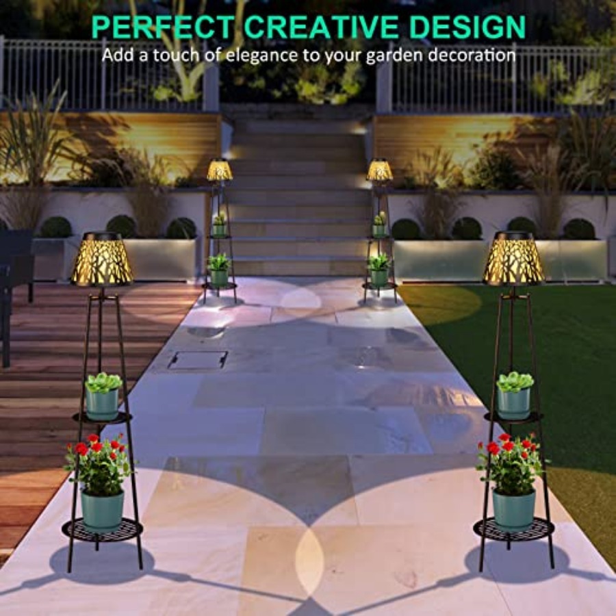 2 Pack Outdoor Solar Floor Lam - Lighting Decor Outdoor recension och pris