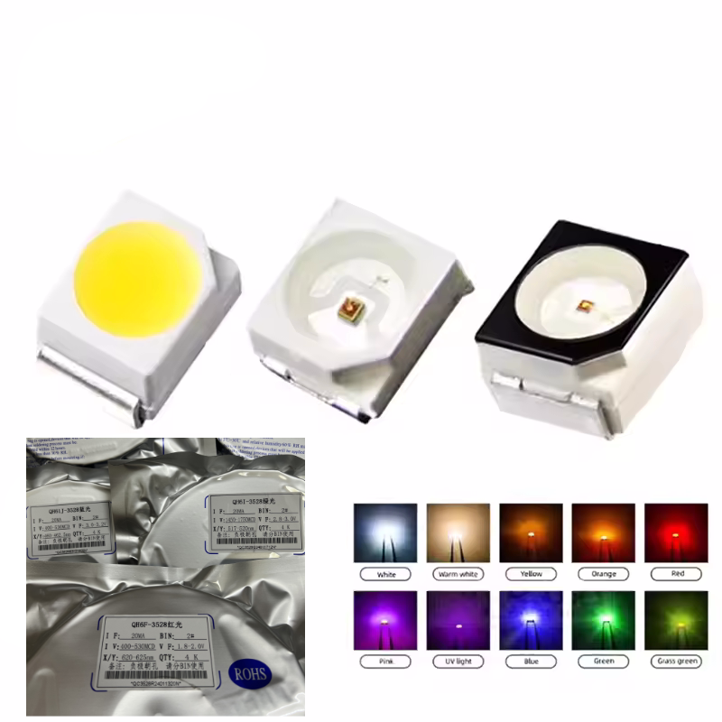 100pcs/2000pcs/Lot 3528 1210 D - Orange Lighting Decor recension och pris