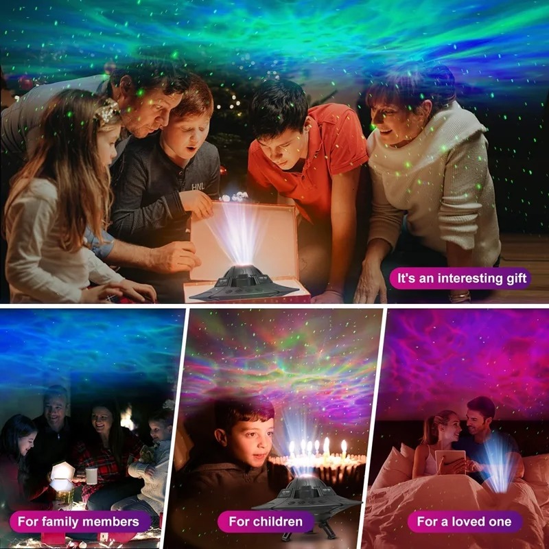 Night Light UFO LED Star Proje - Sunset Lamp Projection recension och pris