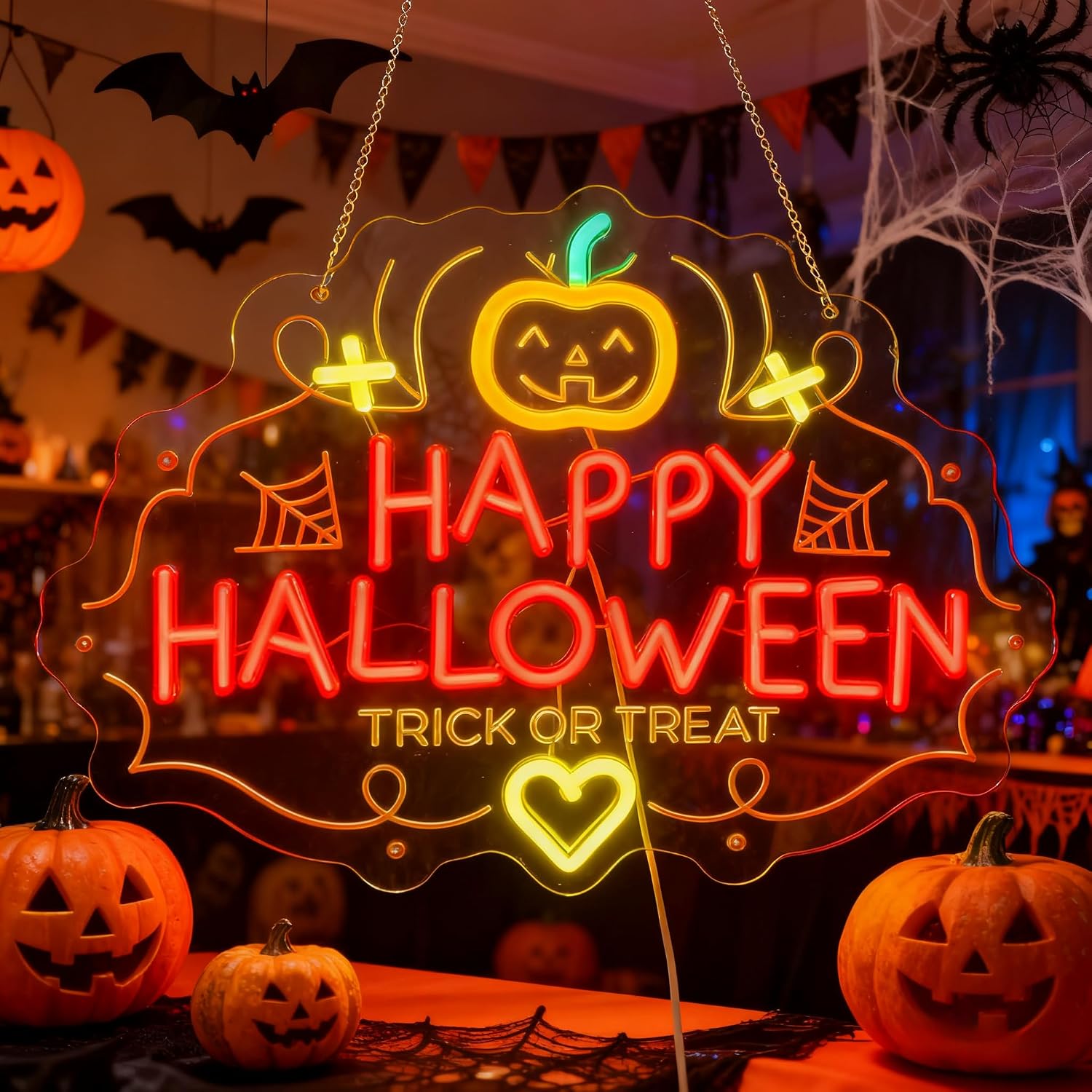 Happy Halloween Trick Or Treat - Home Decor Lighting Tricks recension och pris