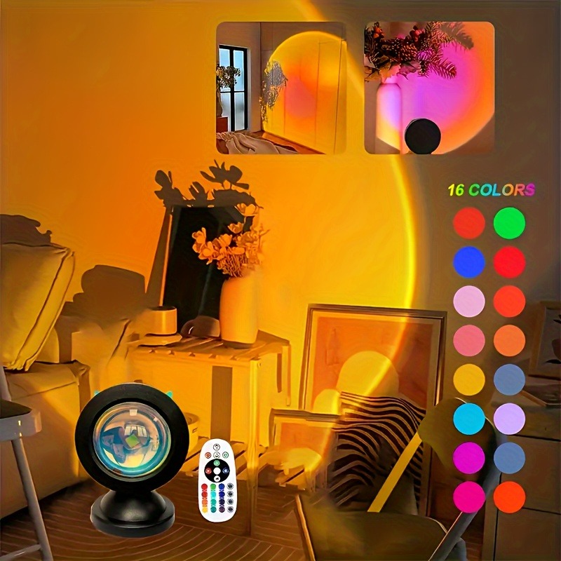 1pc Vibrant Sunset Projection  - Sunset Lamp Projection recension och pris