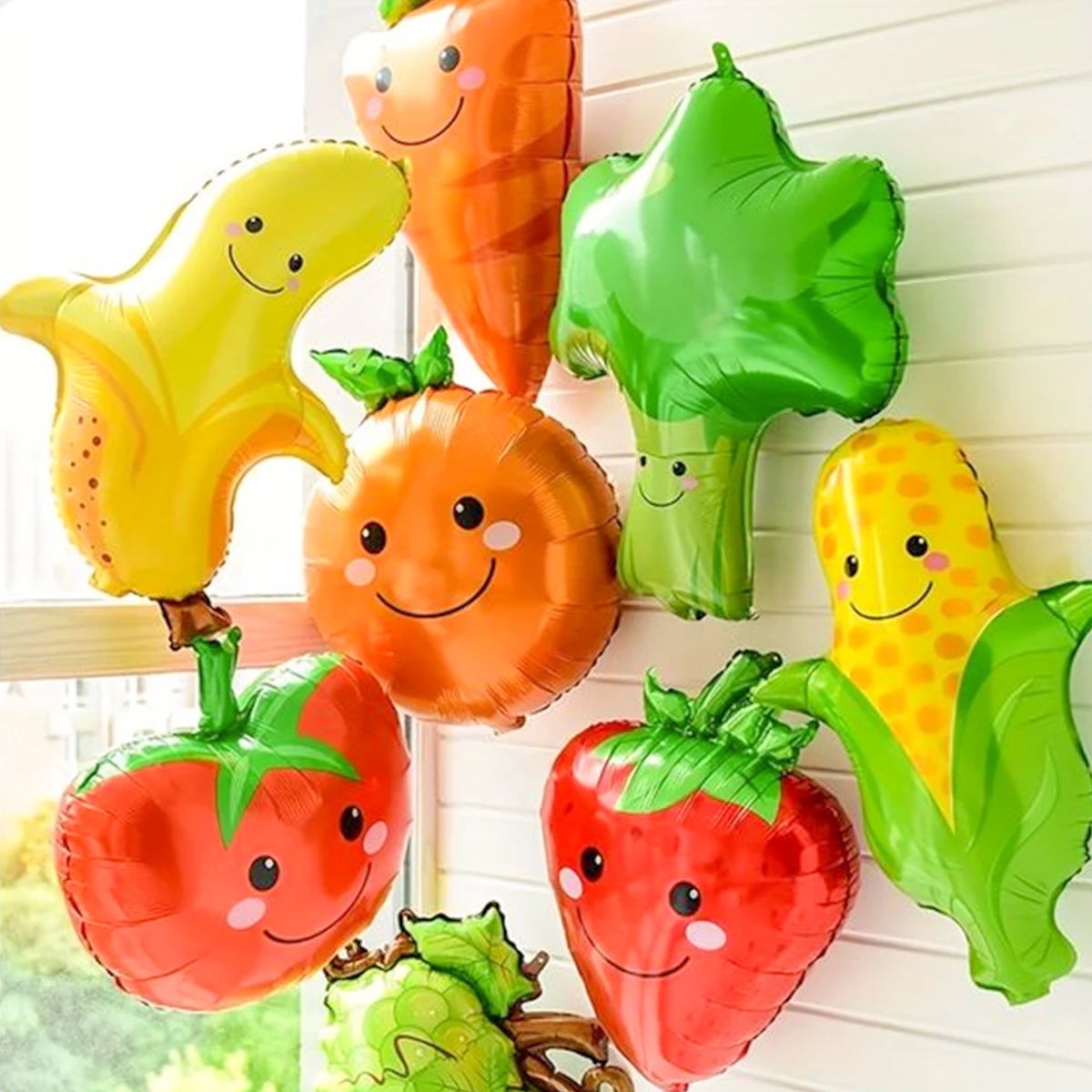 7pcs Fruit Vegetable Themed Ba - Orange Lighting Decor recension och pris