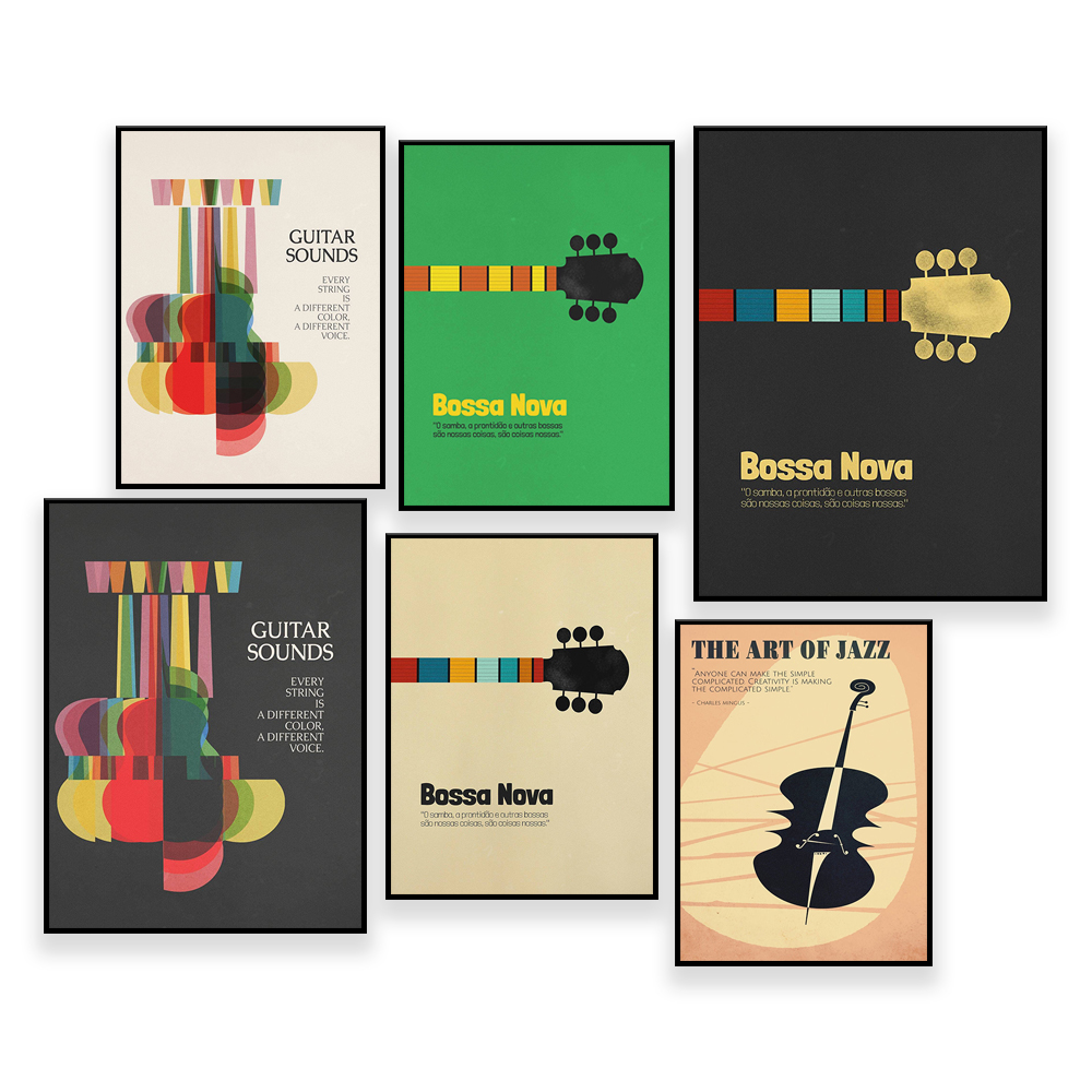 Bossa Nova Poster, Jazz Print, - Nova Decor & Lighting Vase Glass Brun 26Cm recension och pris