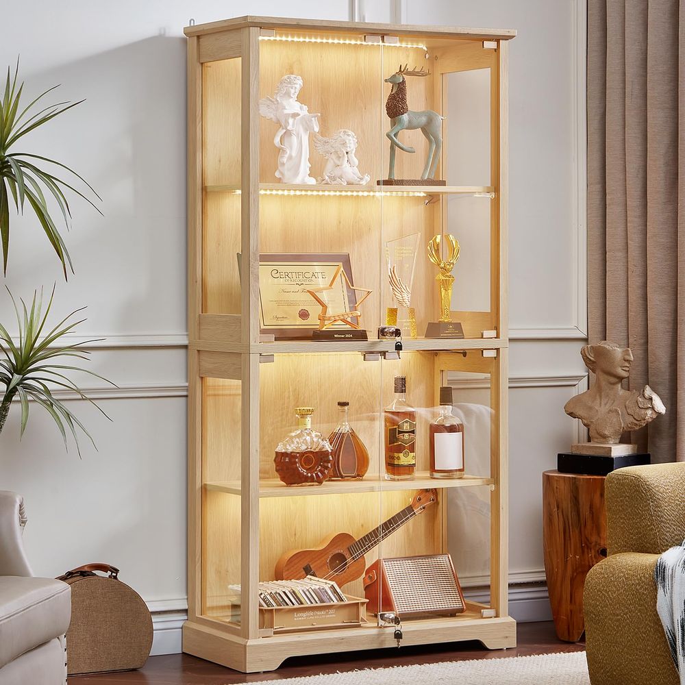 Farmhouse Glass Display Cabine - Lighting & Home Decor Studio recension och pris