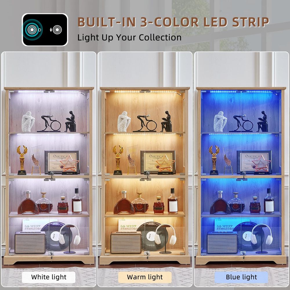 Farmhouse Glass Display Cabine - Lighting & Home Decor Studio recension och pris