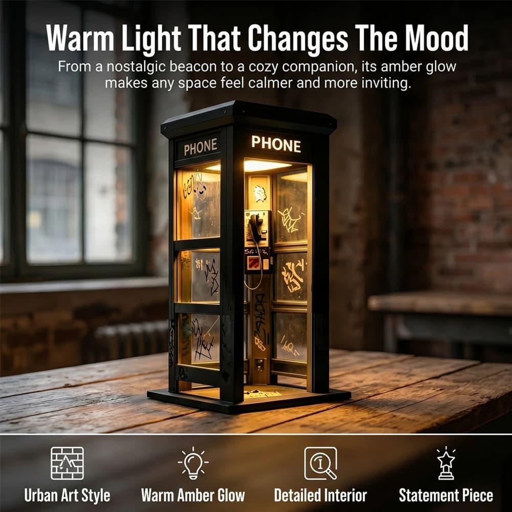 Vintage London Telephone Booth - Lighting Decoration For Home recension och pris